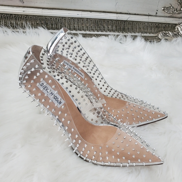 Steve Madden Shoes - Steve Madden Vala-s Clear Pumps. Size 11. Good preowned condition.Make a fierc